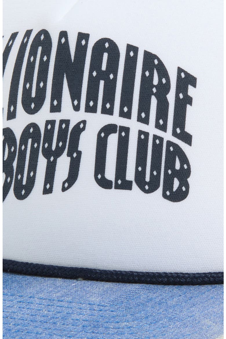 Logo Detail Trucker Hat, Alternate, color, DENIM