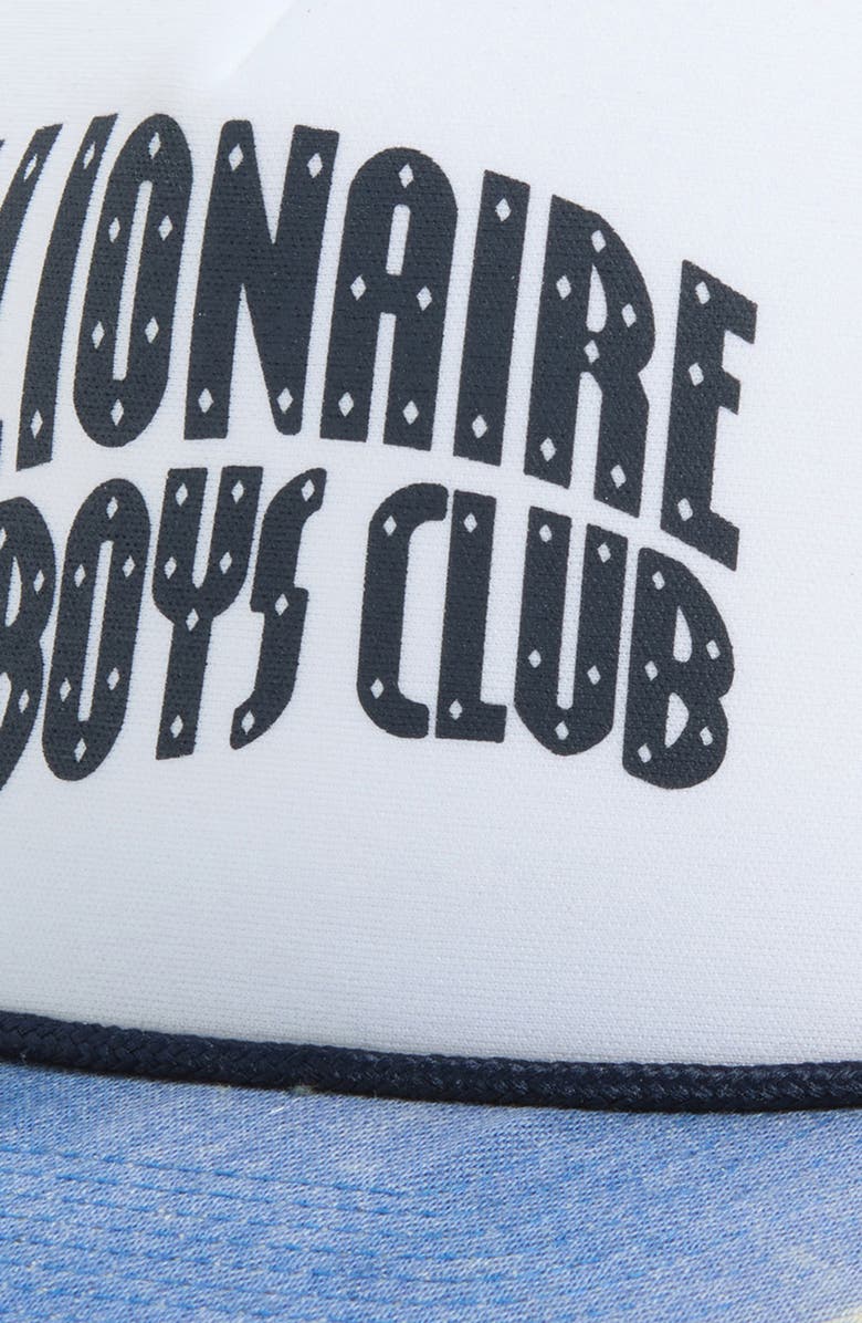 Billionaire Boys Club Logo Detail Trucker Hat, Alternate, color, Denim