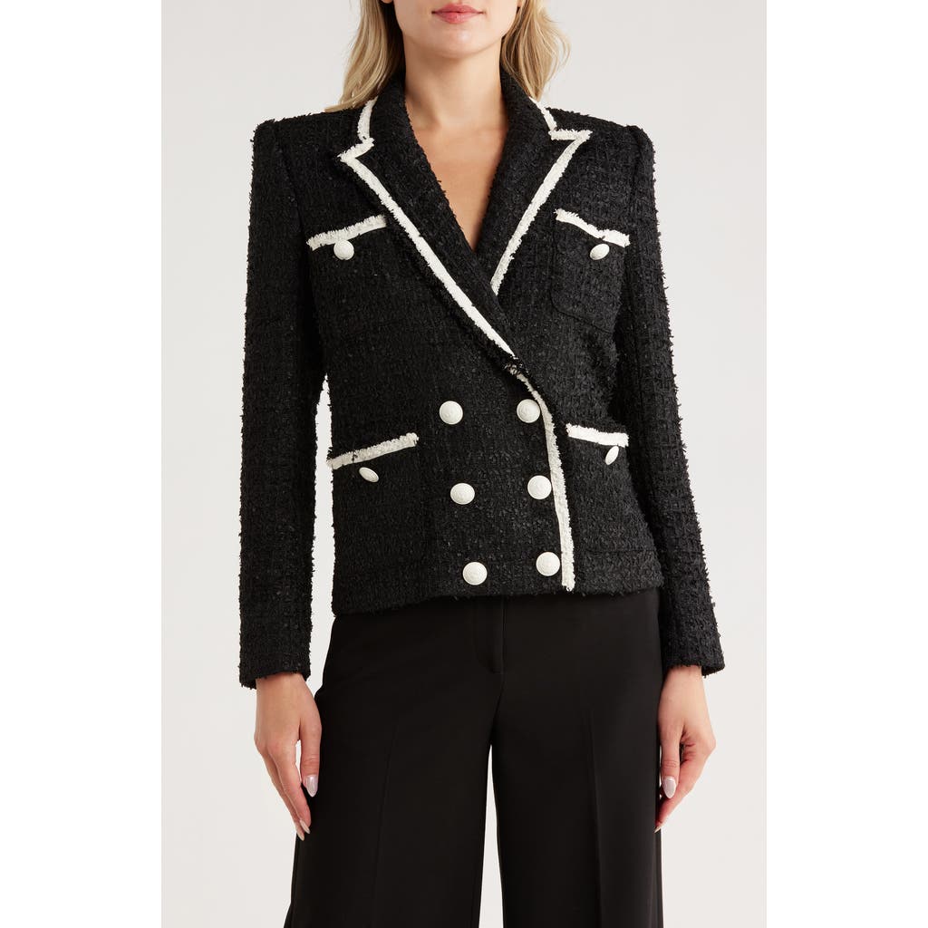 L Agence Alectra Tweed Jacket In Multi