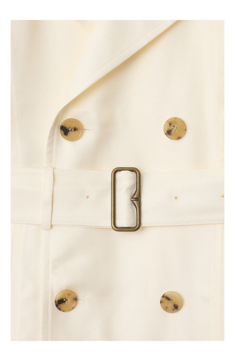 Burberry Viscose Trench Dress, Alternate, color, Pelican