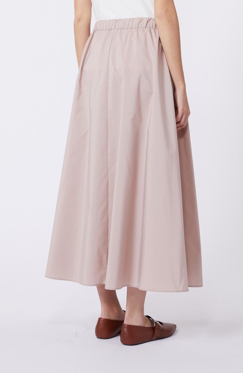 Weekend Max Mara Curvato A-Line Woven Skirt, Alternate, color, Antique Rose