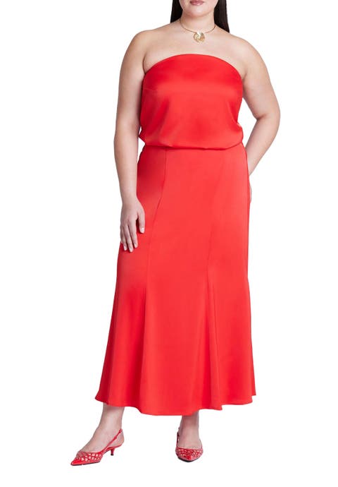 Maxi Satin Skirt (Plus Available)