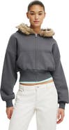 Cotton On Women's Oversized Zip Through Hoodie