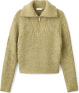MANGO TEEN Quarter Zip Sweater