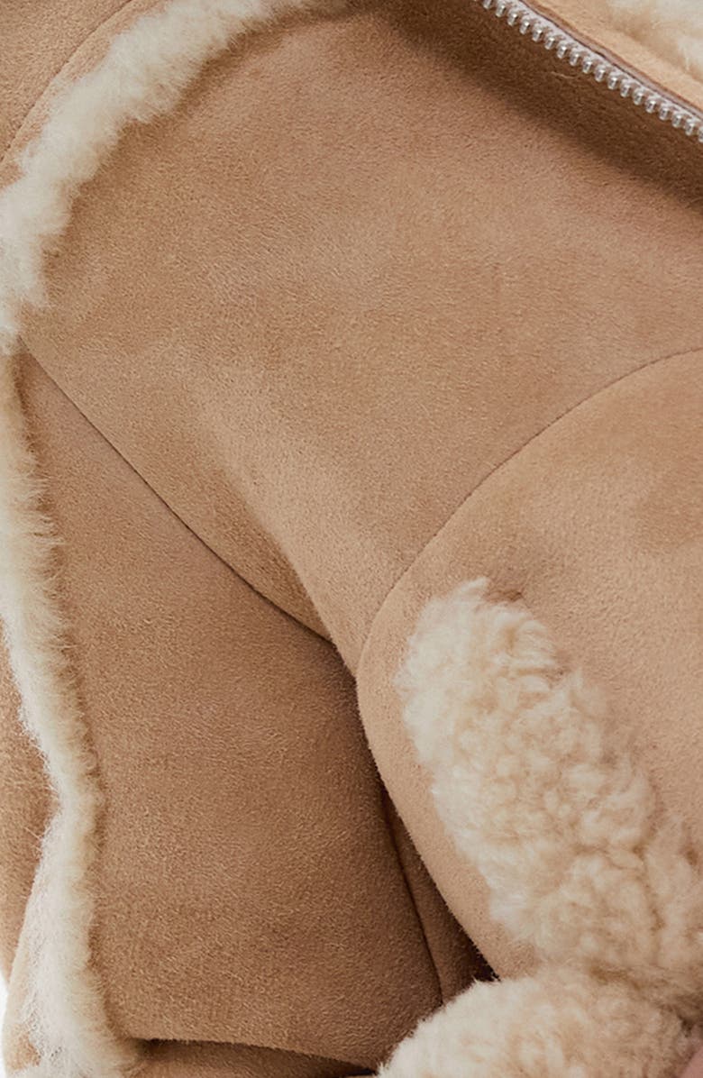 MANGO Genuine Shearling Jacket, Alternate, color, 