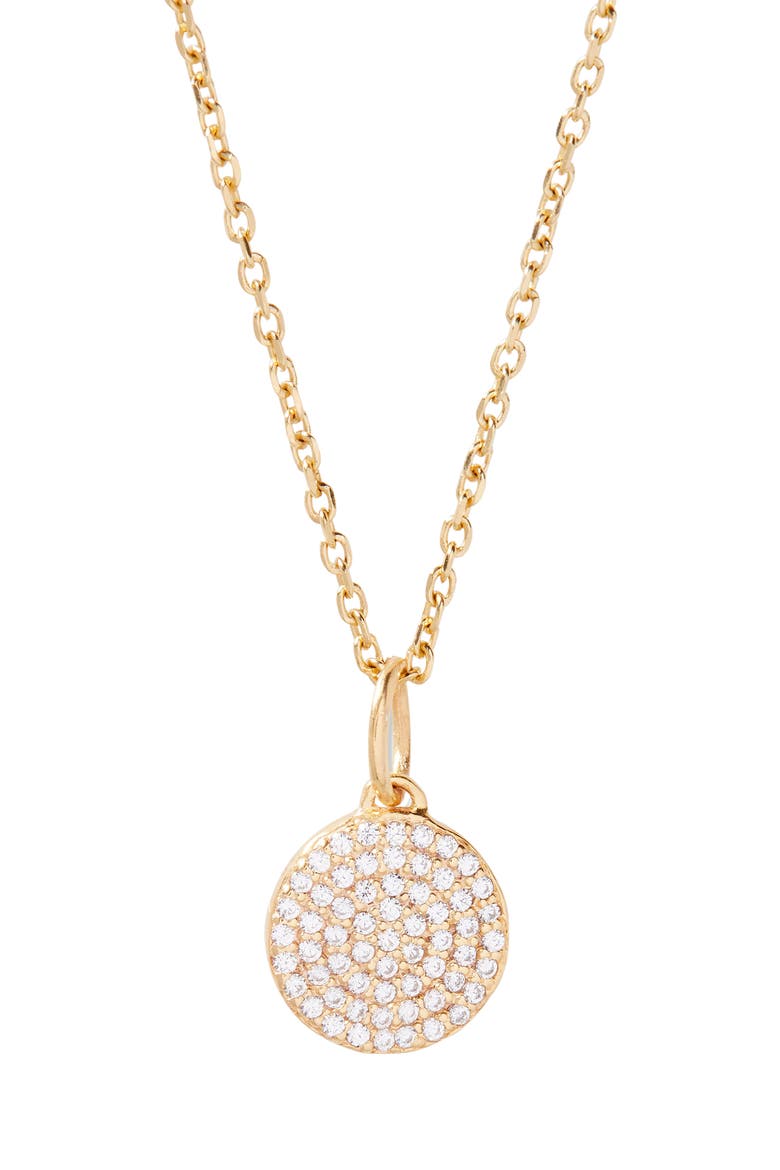 Adeline Coin Pendant Necklace, Main, color, GOLD