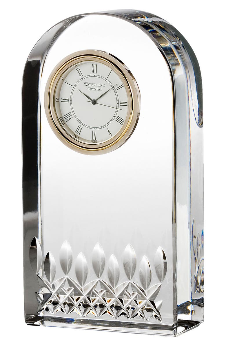 Waterford Lismore Essence Lead Crystal Clock, Main, color, 
