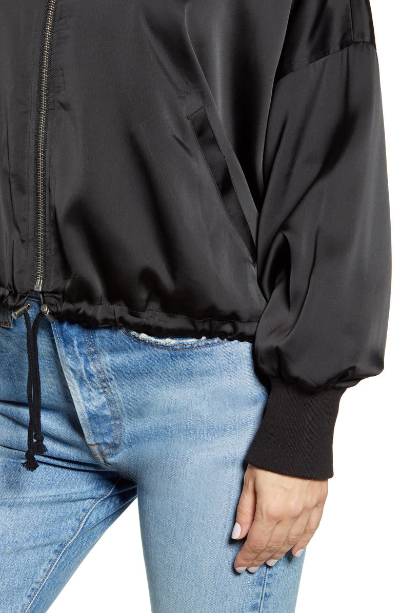 JACK BY BB DAKOTA On Duty Satin Bomber Jacket, Alternate, color,