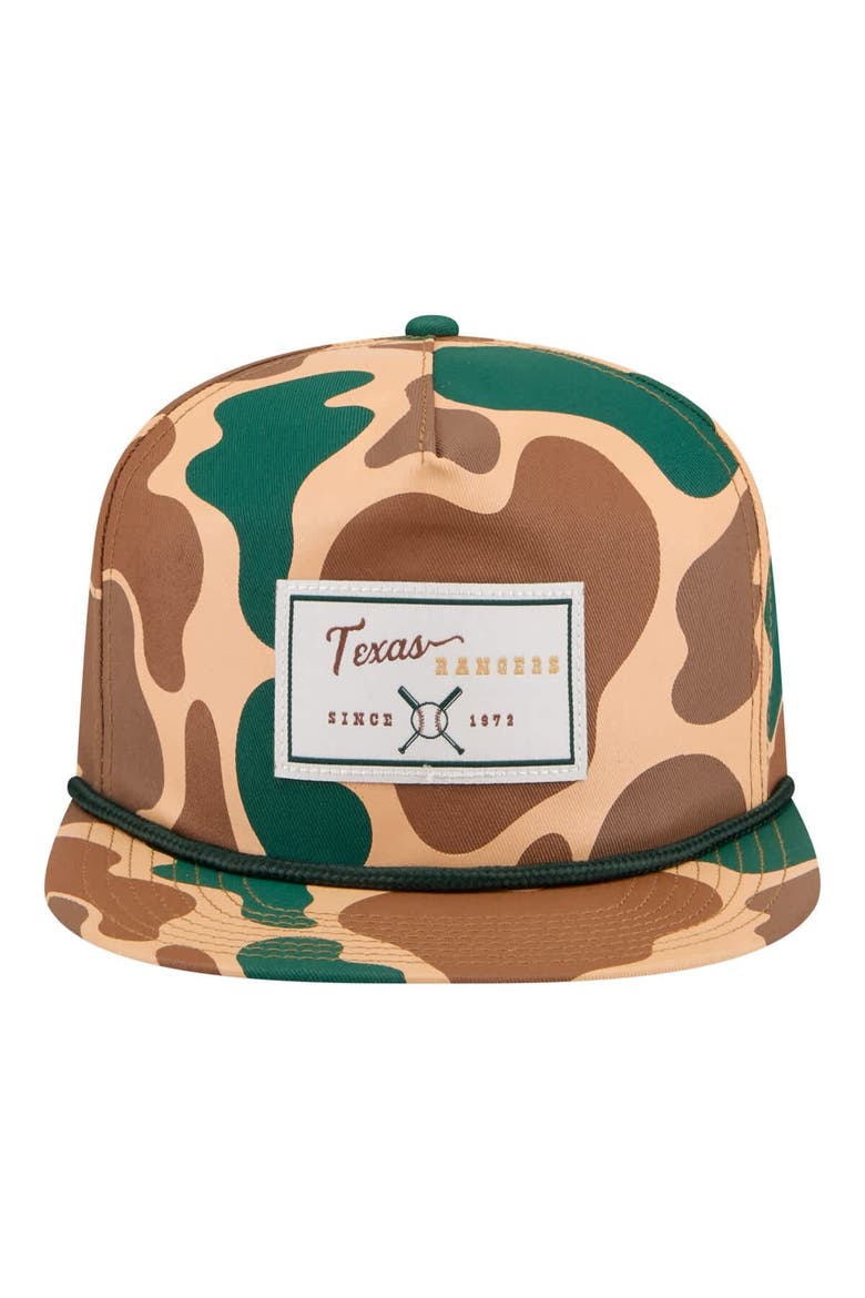 Men's New Era  Camo Texas Rangers Duck 19TWENTY Adjustable Hat, Alternate, color, Camo