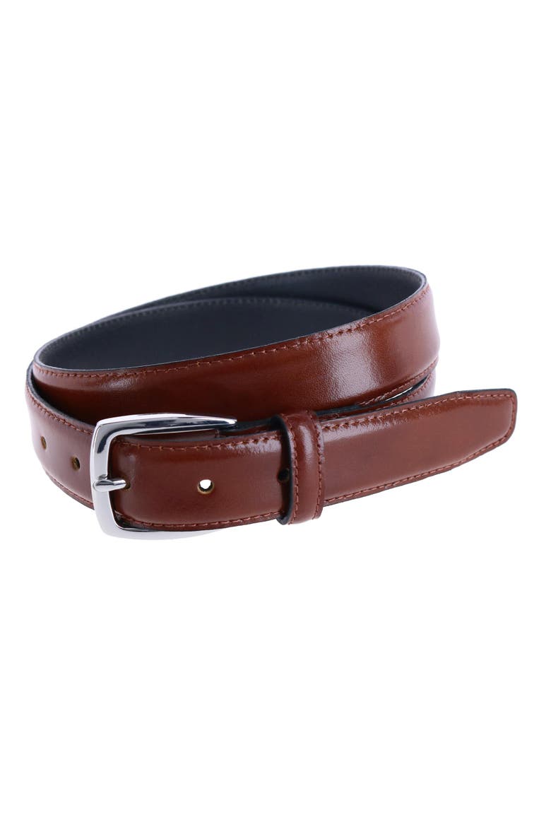 Jameson 31mm Genuine Leather Dress Belt, Main, color, Tan