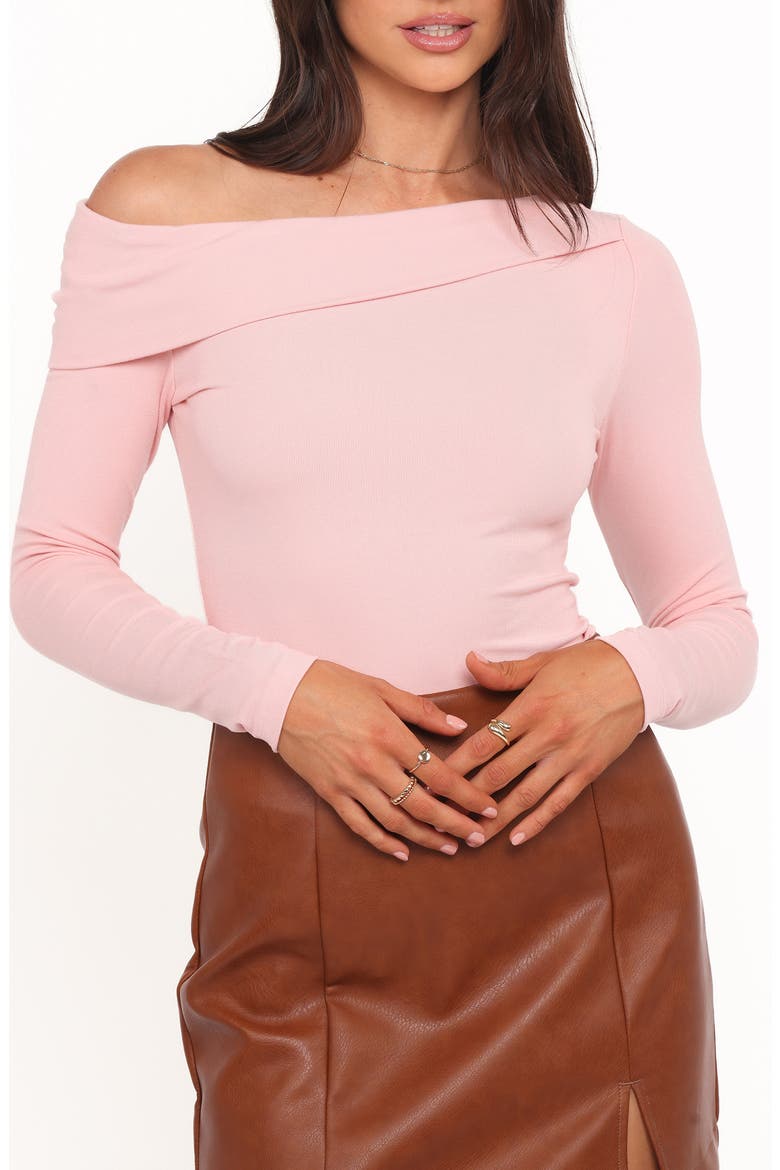 Liah One-Shoulder Top, Main, color, LIGHT PINK