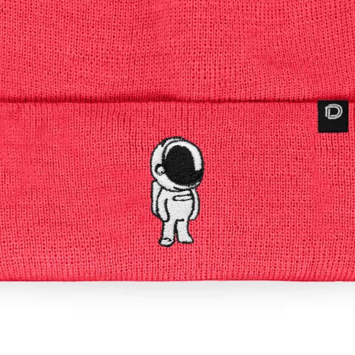 Dalix Astronaut Beanie In Neon Pink