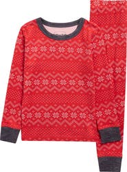 Pillow Talk Baby Matching Family Fair Isle Footed Pajamas