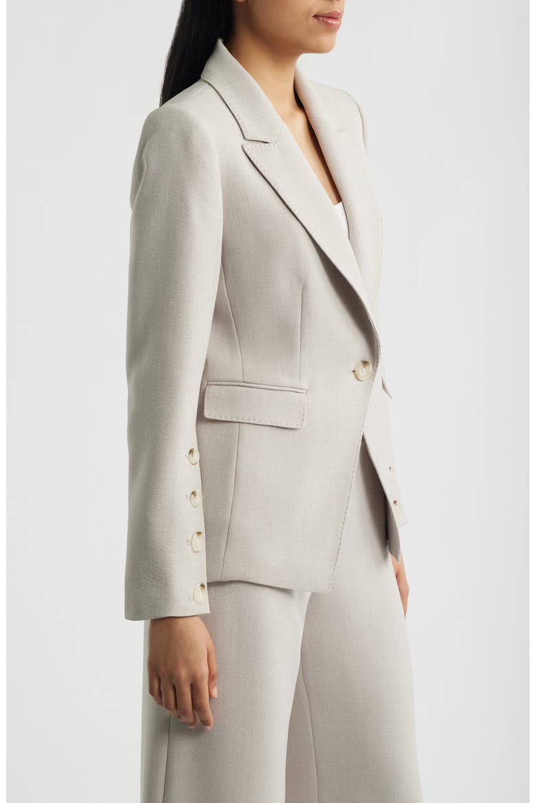 One-Button Blazer, Alternate, color, STRAW