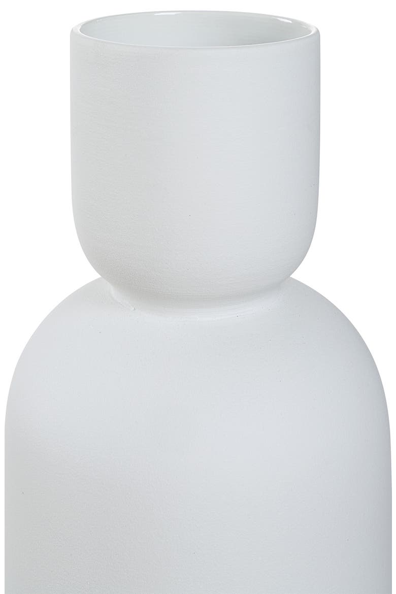 Glazed Ceramic Vase, Alternate, color, WHITE