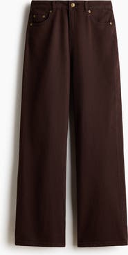 H&M Straight Twill Trousers