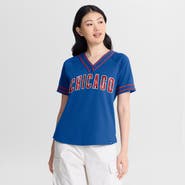 FANATICS Women's Fanatics Royal Chicago Cubs Diva Race Ahead Raglan V-Neck T-Shirt