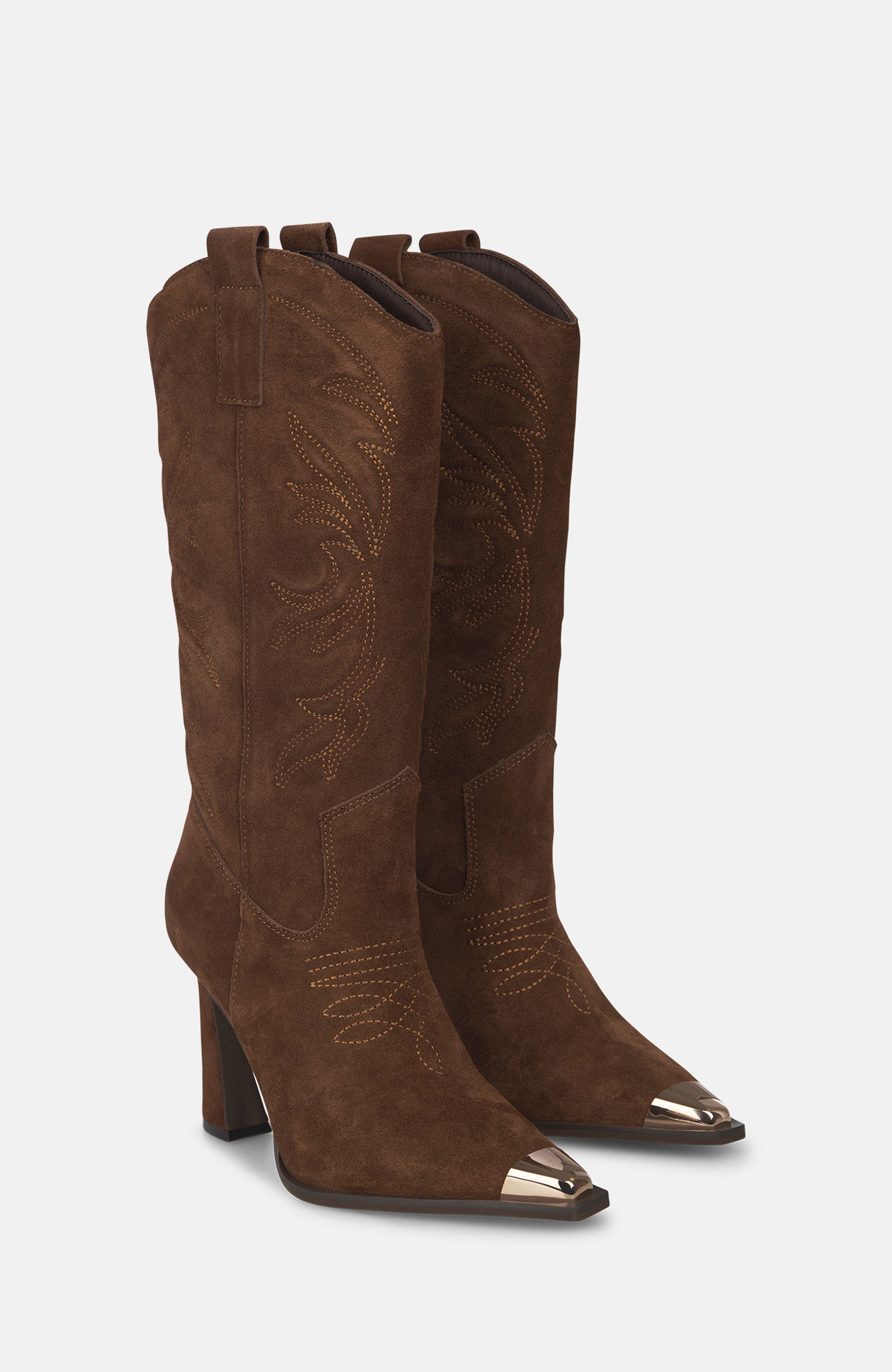 Metallic Toe Boot, Main, color, Camel