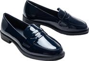 MOUSTACHE Patent Penny Loafers