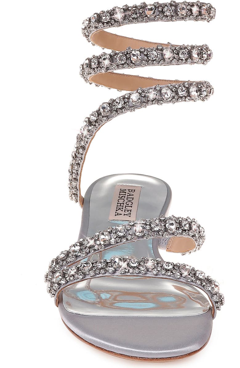 Badgley Mischka Collection Badgley Mischka Paz Crystal Ankle Wrap Sandal, Alternate, color,