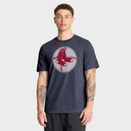Nike Men's Nike Heather Navy Boston Red Sox Cooperstown Logo Tri-Blend T-Shirt
