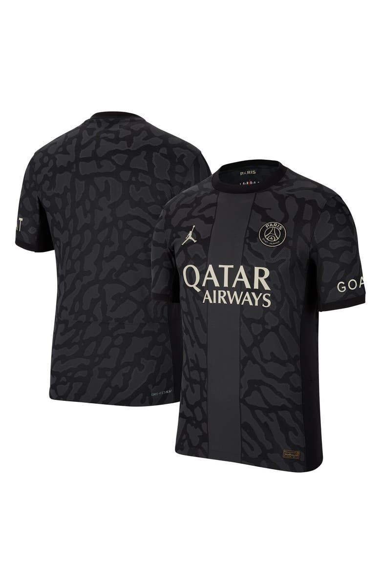Jordan Brand Men's Jordan Brand Anthracite Paris Saint-Germain 2023/24 Third Match Authentic Jersey, Main, color, 