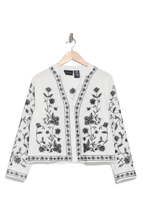 FORGOTTEN GRACE FORGOTTEN GRACE FLORAL EMBROIDERED BUTTON-UP SHIRT