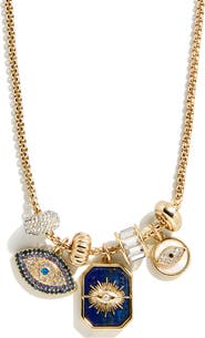 BaubleBar Evil Eye Charm Necklace