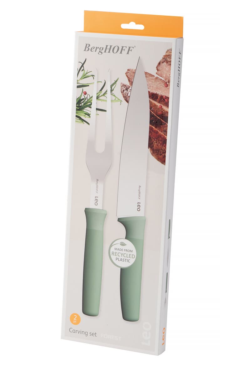 Leo Forest 2-Piece Carving Set, Alternate, color, GREEN
