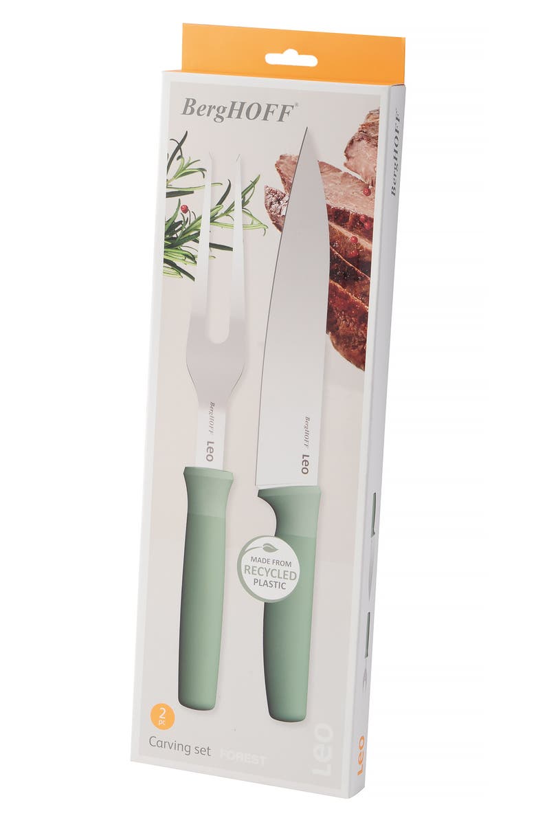 BergHOFF Leo Forest 2-Piece Carving Set, Alternate, color, Green