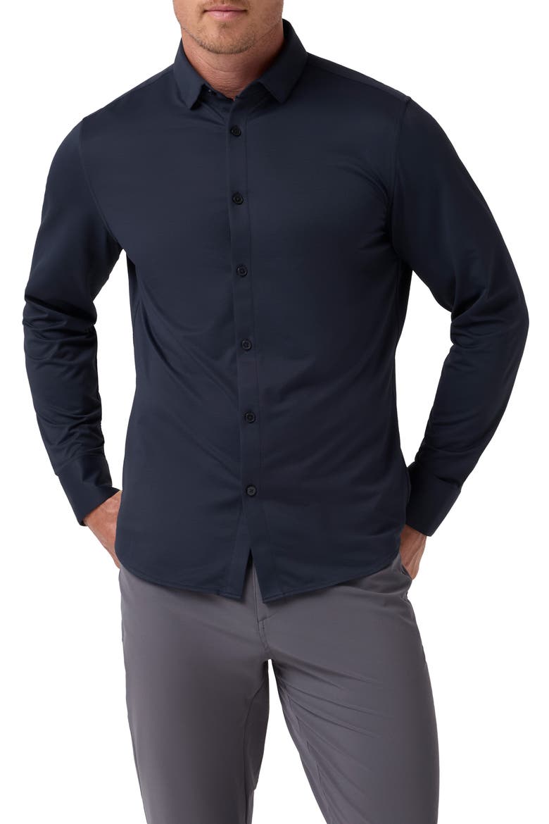 Halyard No Tuck Performance Shirt, Main, color, NAVY