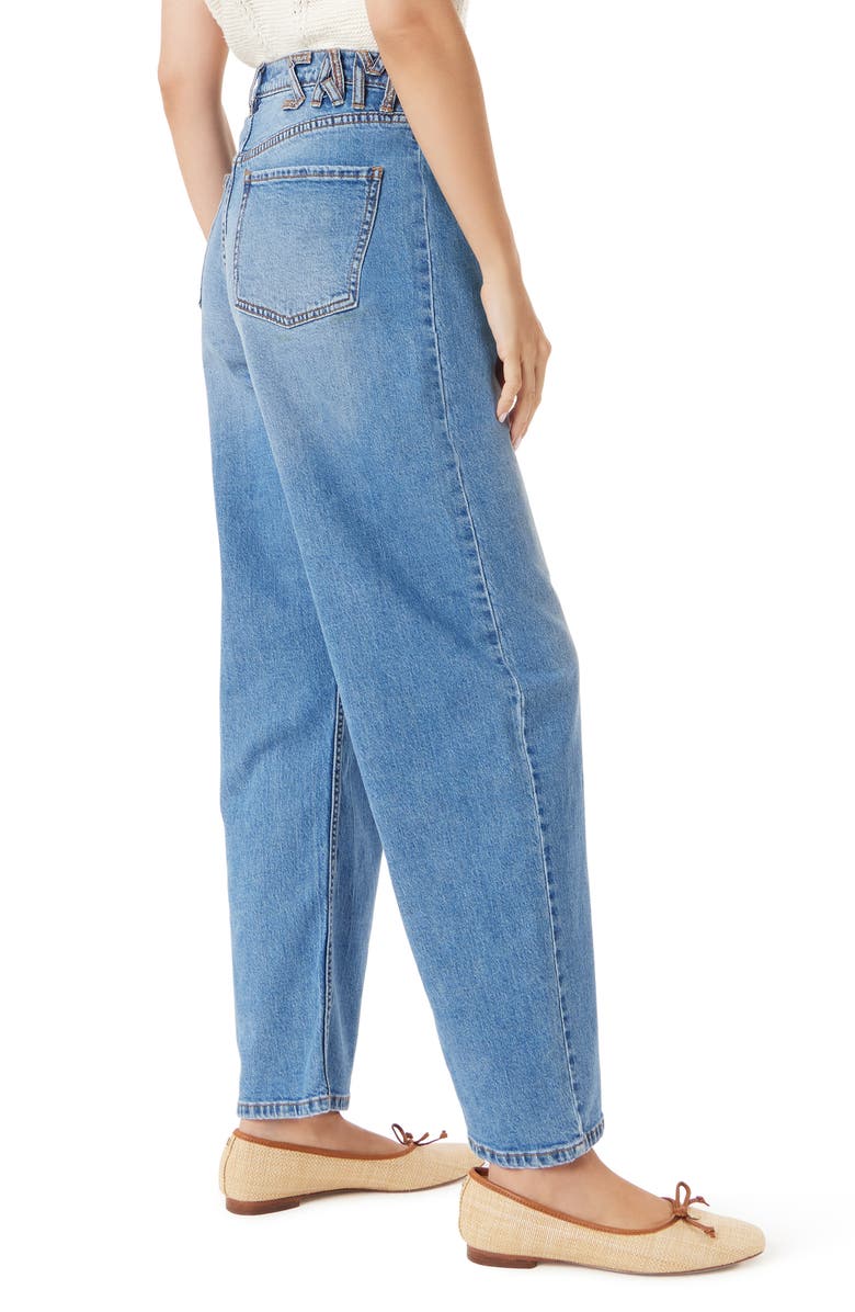 Sam Edelman Barrel Leg Ankle Jeans, Alternate, color, Atlas Blue