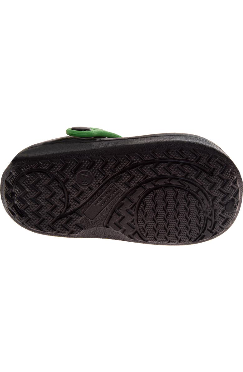 Monster Jam Megalodon Clogs, Alternate, color, Black Green