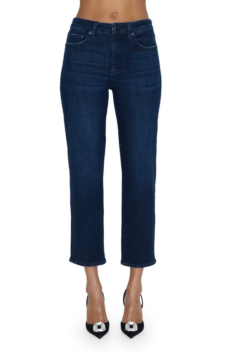 Pistola Monroe High Waist Raw Hem Crop Cigarette Jeans, Main, color, 