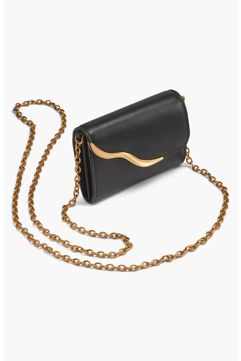 Malverne Wallet On String, Main, color, Black/Gold