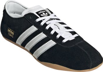 Adidas suede sneakers womens black best sale