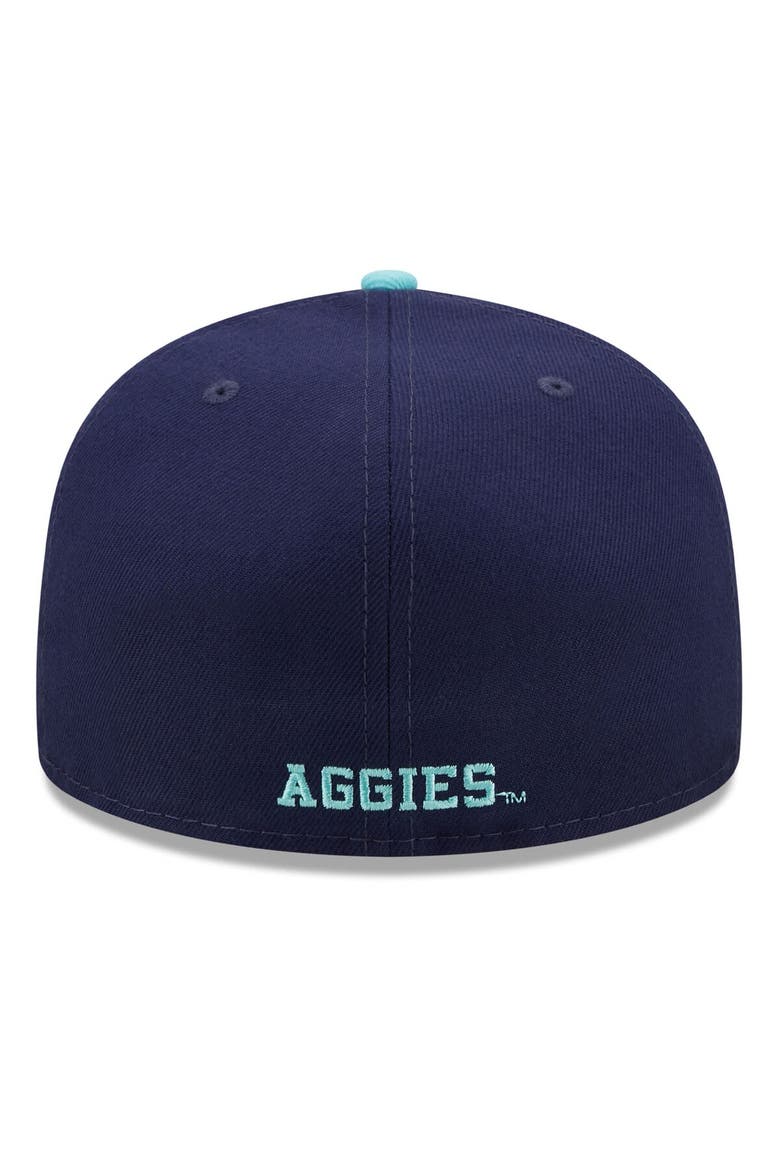 Men's New Era Navy/Light Blue Texas A&M Aggies 59FIFTY Fitted Hat, Alternate, color, Navy