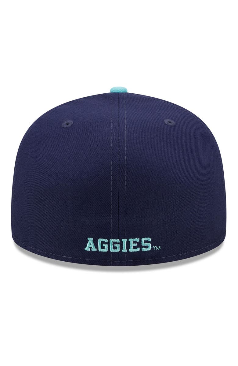 New Era Men's New Era Navy/Light Blue Texas A&M Aggies 59FIFTY Fitted Hat, Alternate, color,