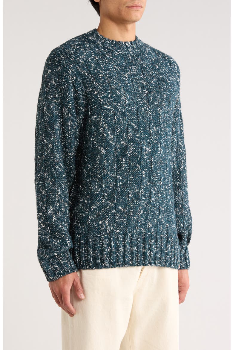 Kyloe Sweater, Alternate, color, DEEP LAGOON HEATHER