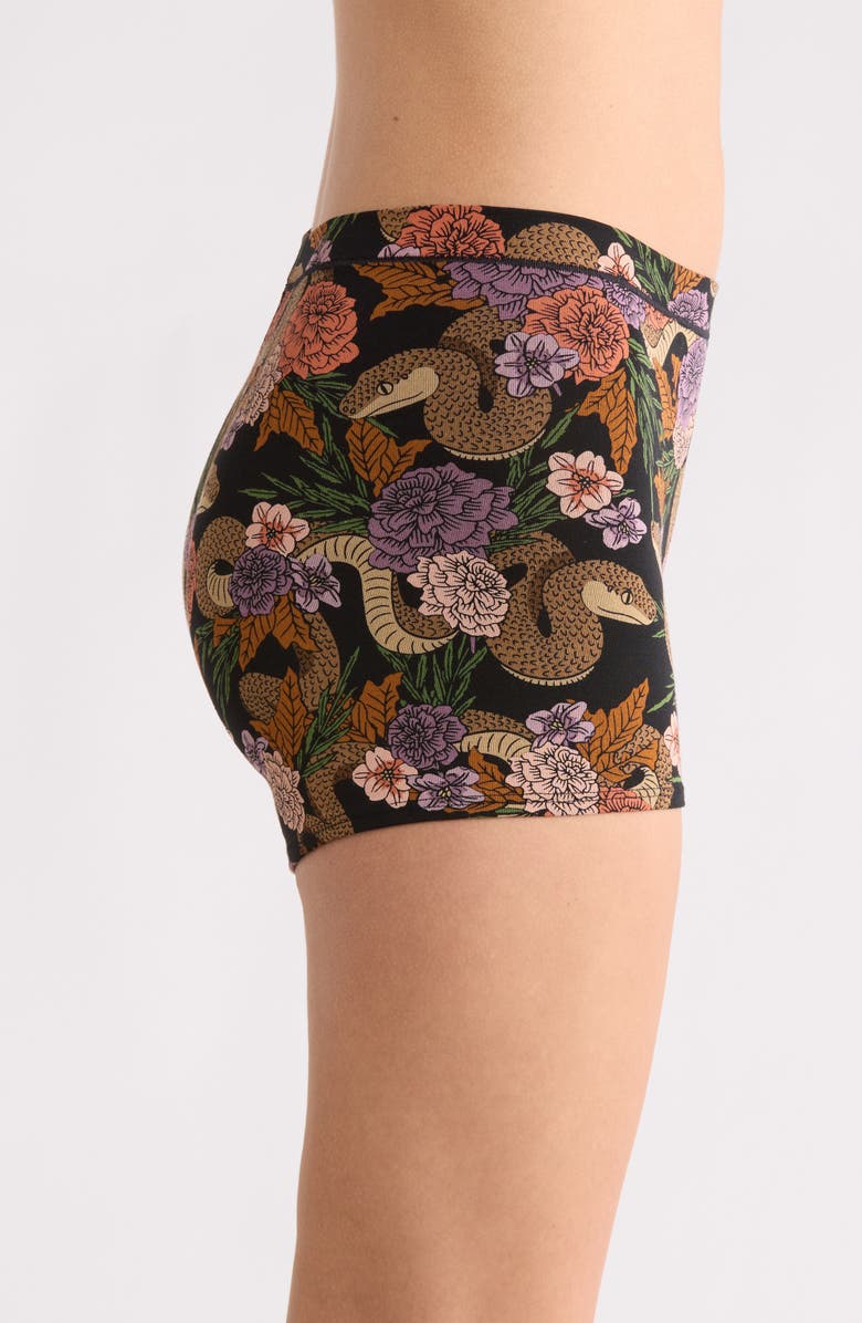 MeUndies FeelFree Boyshorts, Alternate, color, Garden Snake