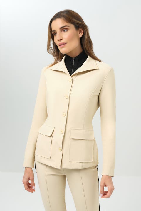 Reign Performance Twill Button Front Jacket