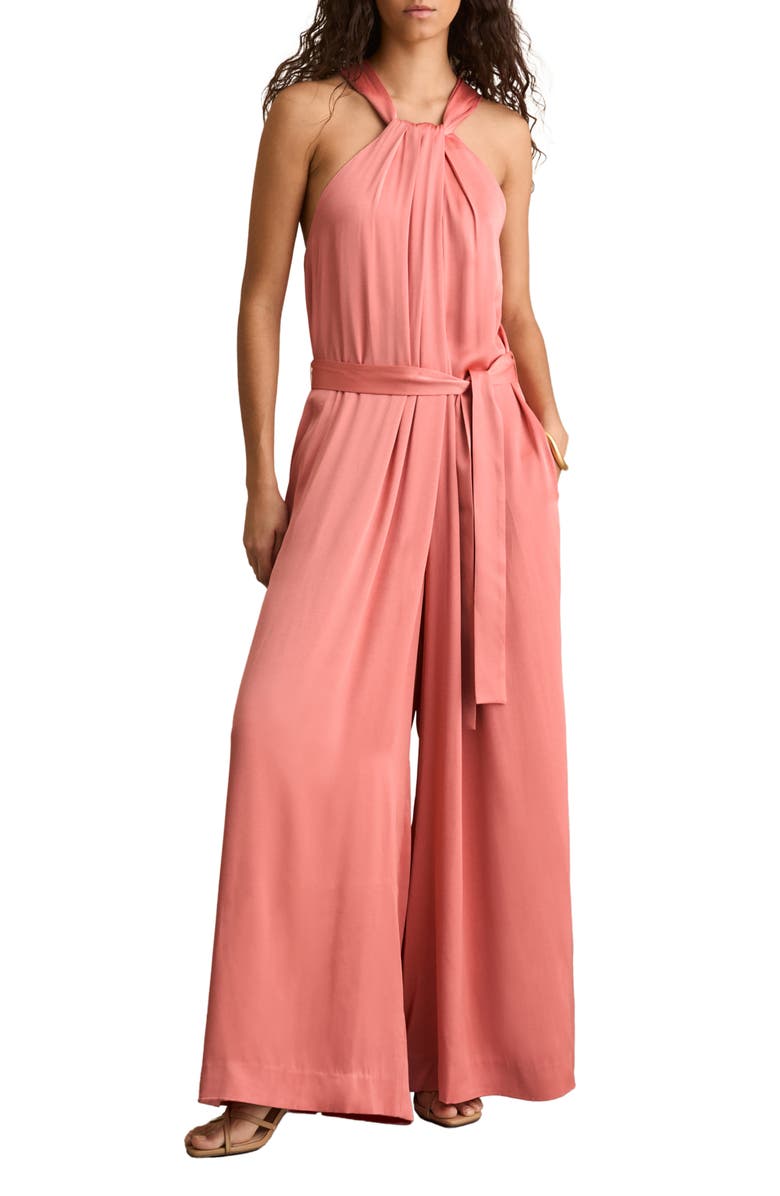 Reiss Rosin Tie Waist Sleeveless Wide Leg Jumpsuit, Main, color,
