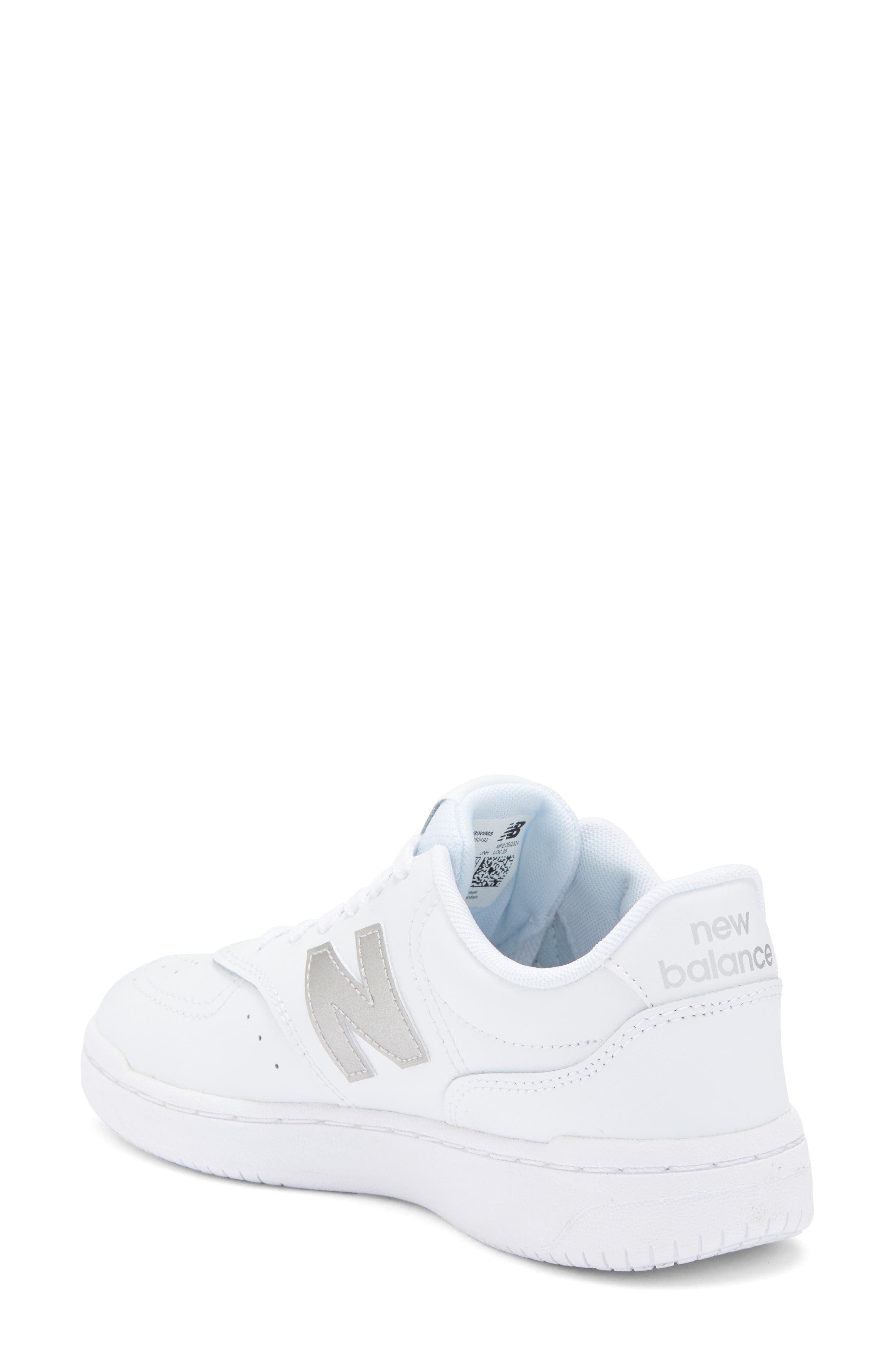 New Balance 80 Basketball Sneaker, Alternate, color, White/ Metallic Silver