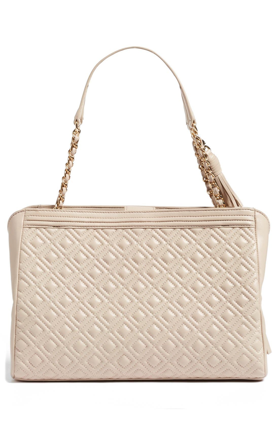 Fleming Leather Shoulder Bag, Alternate, color, BEDROCK