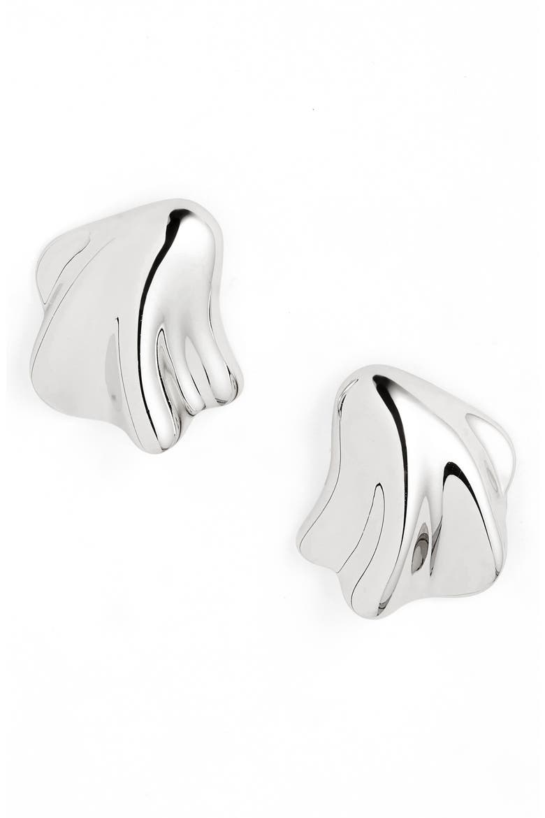Zoe Stud Earrings, Main, color, HIGH POLISH SILVER