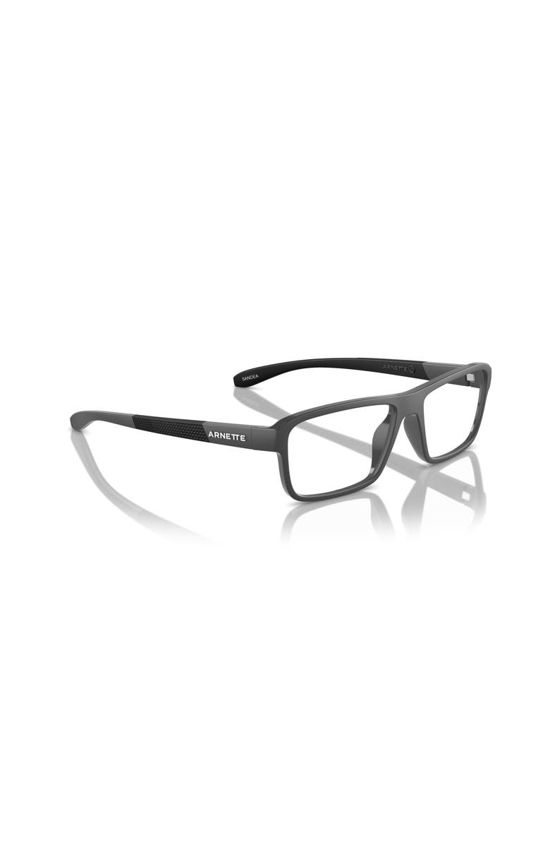 ARNETTE 52mm Rectangle optical glasses, Alternate, color, Grey