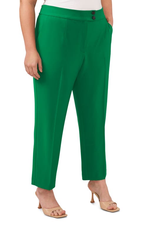 Cece Tapered Crop Pants In Green