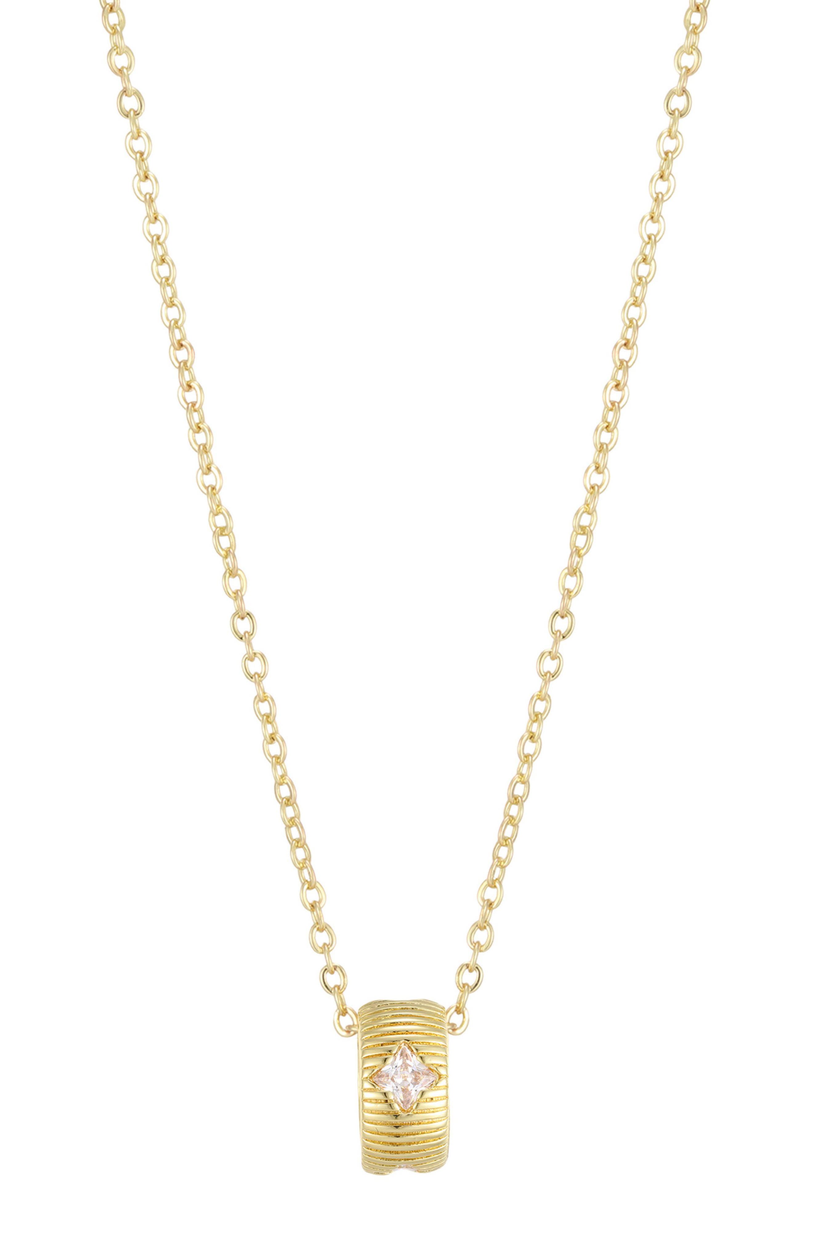 Crystal Star Slider Pendant Necklace