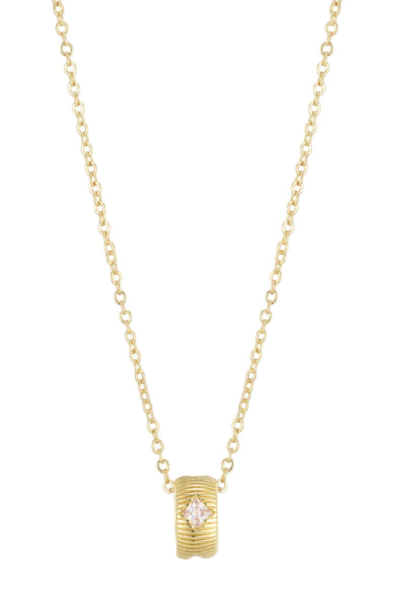 Crystal Star Slider Pendant Necklace, Main, color, GOLD