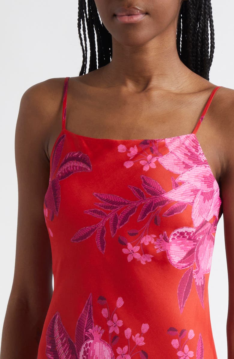 FARM Rio Summer Fruit Satin Maxi Slipdress, Alternate, color, 